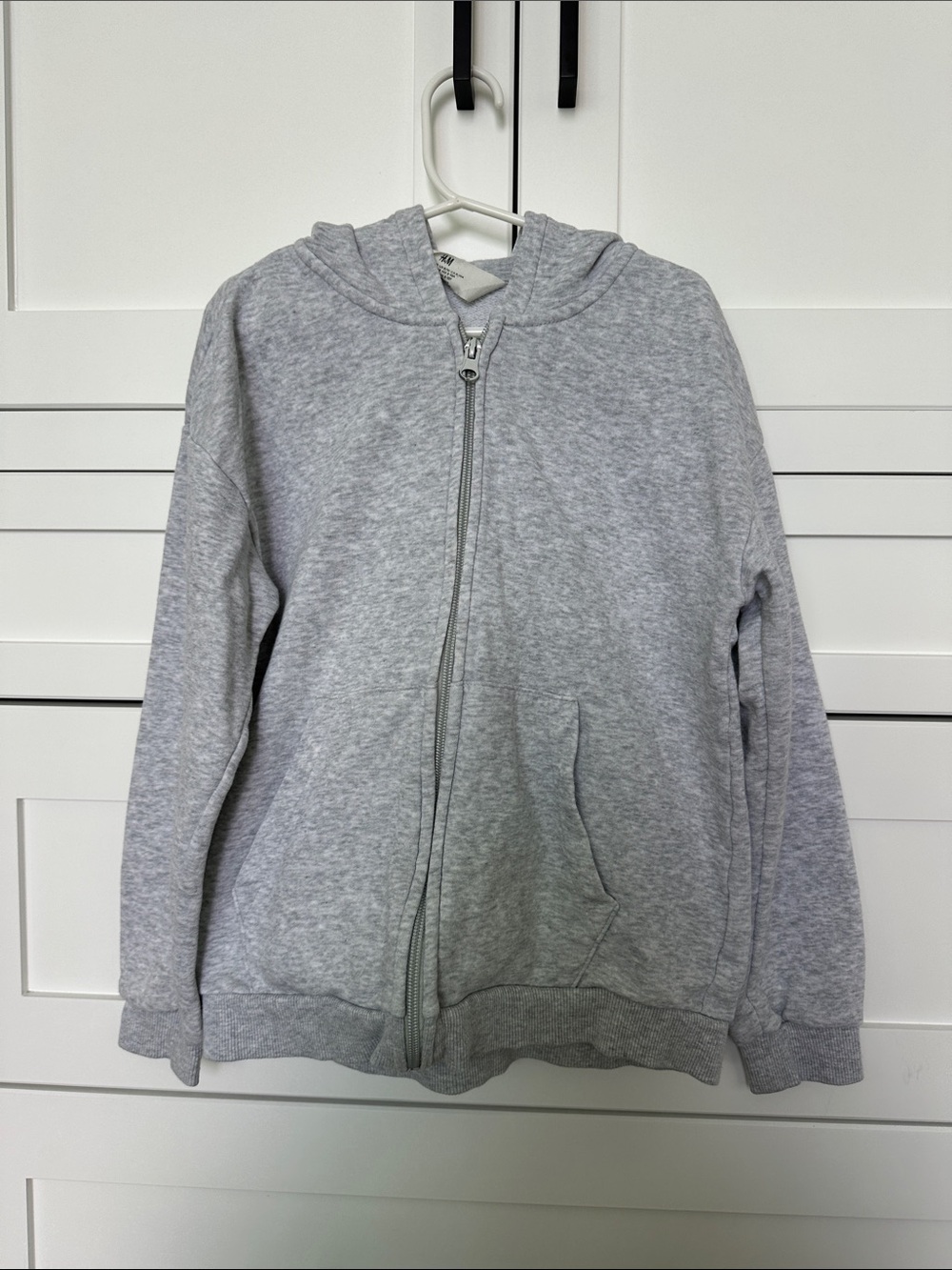 H&M Gray Kids Zip-Up Hoodie Jacket size 8/10